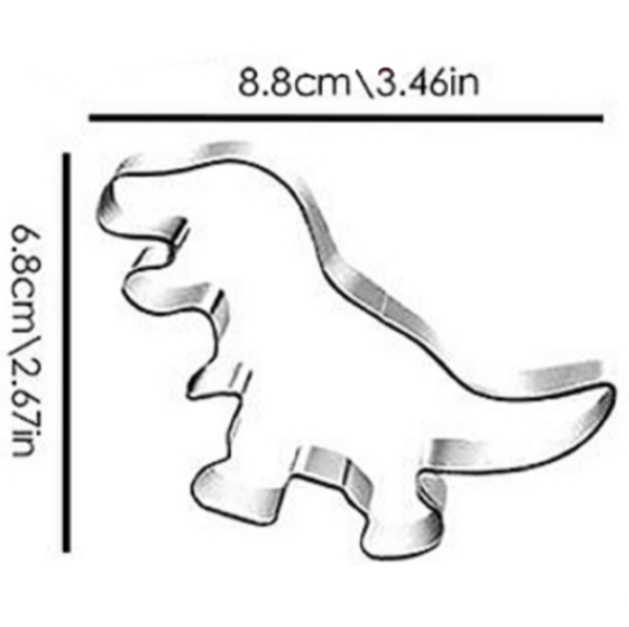 New Dinosaur Cookie Cutter Shaped Animal Cookies Biscuit Clay - Picture 2 of 2
